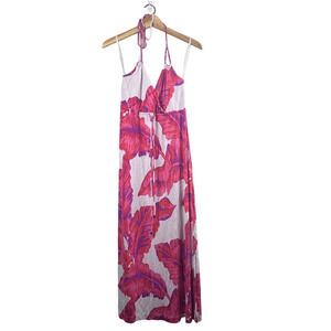 Red Floral Milly Banana Republic Maxi Dress XS